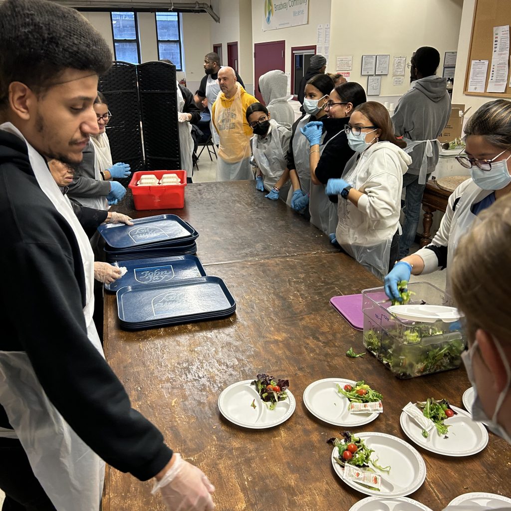 In New York, students did a variety of service projects across the city.
