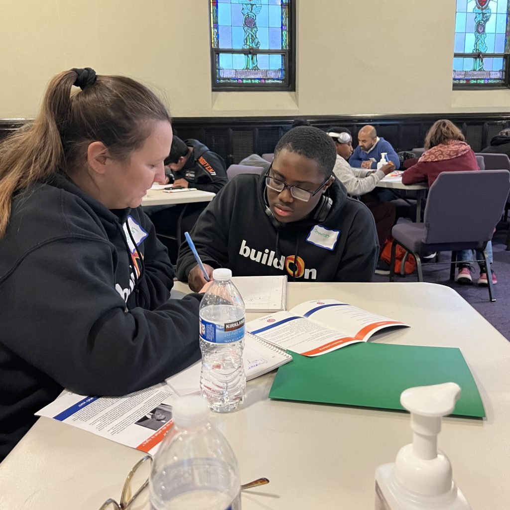 In Boston, buildOn students and staff helped continue Dr. King’s legacy of political activism by writing letters to Massachusetts Governor Maura Healey in support of housing bills in Boston.