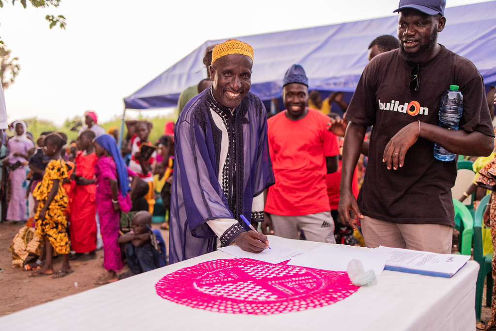The covenant signing is one of the most important parts of a Trek Welcome Ceremony.