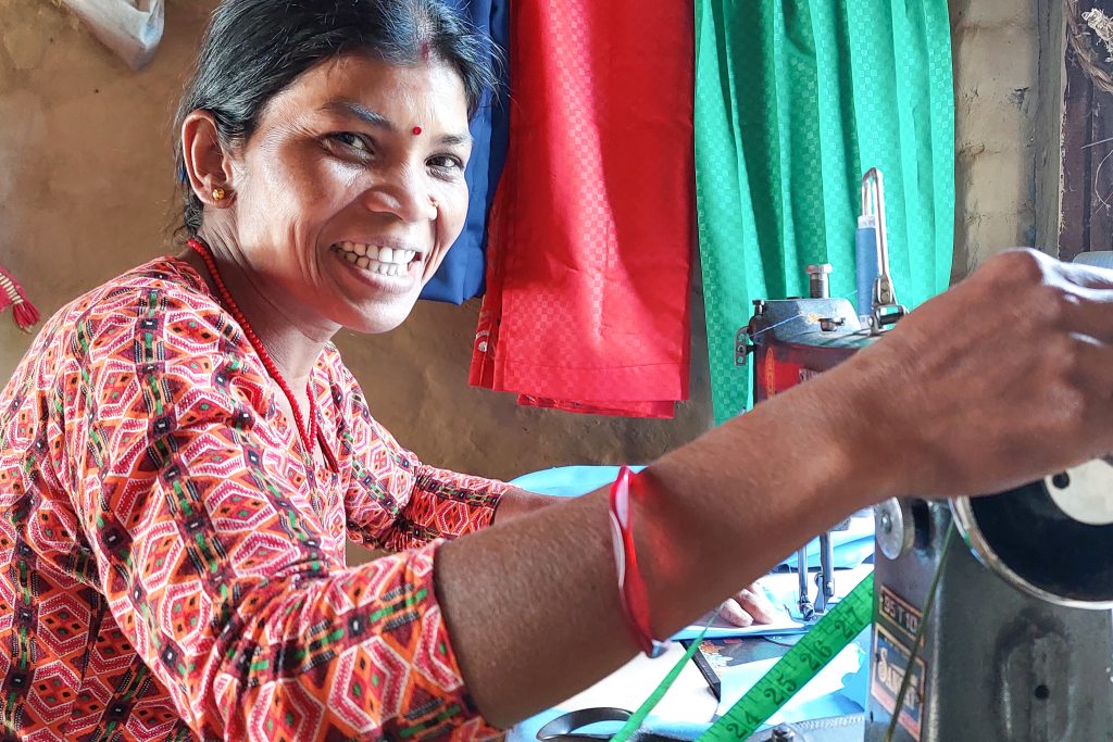 Because of buildOn's Adult Literacy Program, Anita has been able to expand her tailoring business.