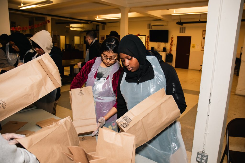 LGJ students also serve at soup kitchens and food pantries like Broadway Soup Kitchen across the city.
