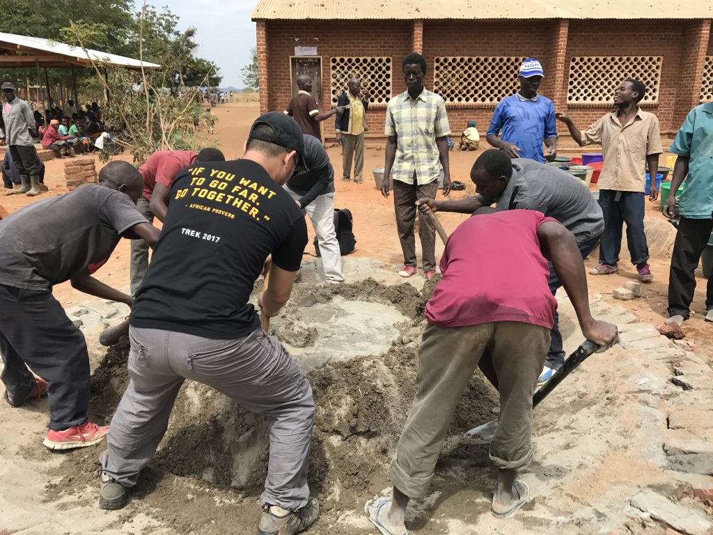 Building Mphowe’s school was a team effort for the entire community.