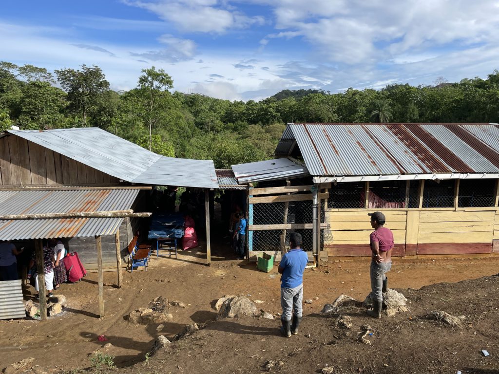 The village’s older wooden school served as our basecamp for the week.