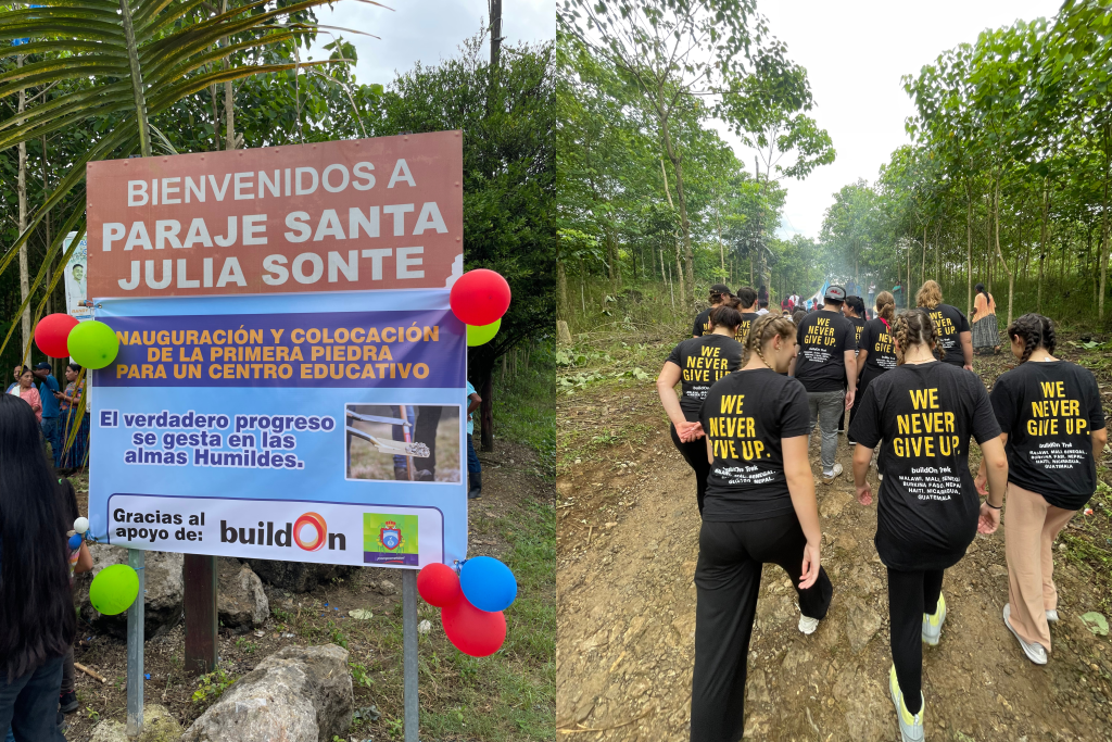 The people of Santa Julia Sonté gave us a warm welcome when we arrived.