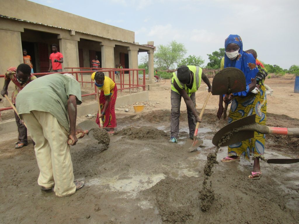 The community put in over 2,218 volunteer work days to complete the new school.