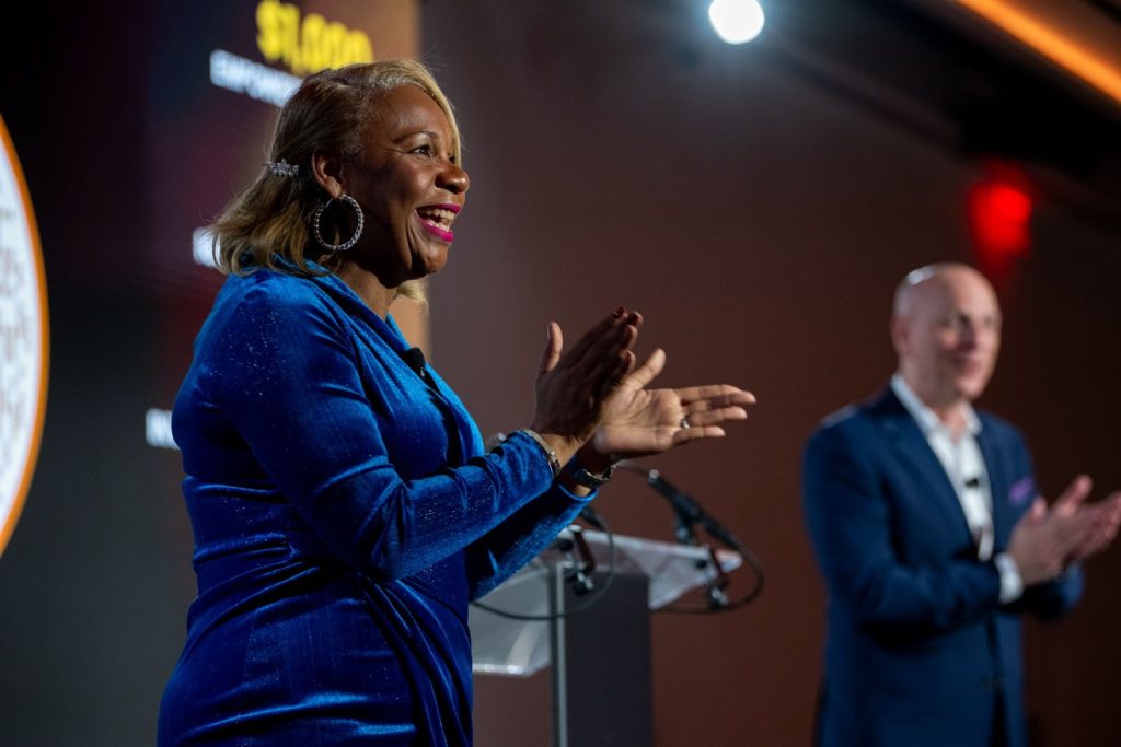 Dr. Meisha Porter brought infectious energy and enthusiasm to the Gala stage.