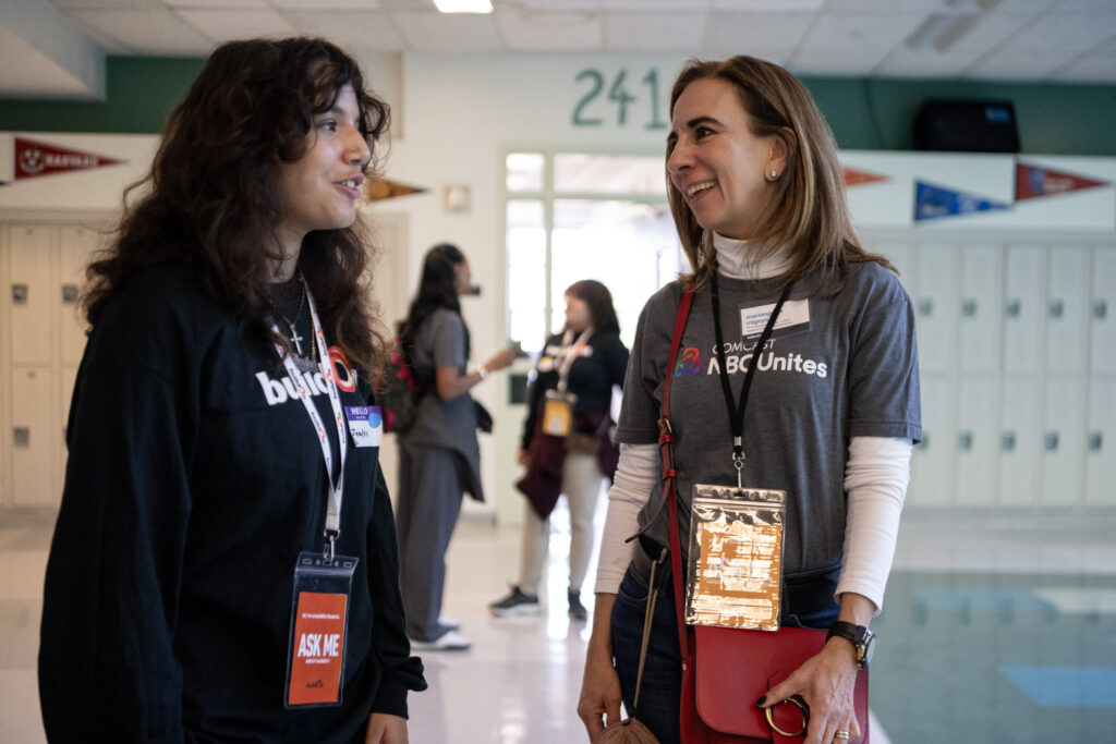 Both buildOn students and NBCU staff learned a lot from one another at the All-In in the Bronx.