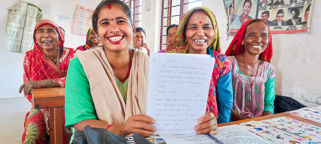 The majority of participants in our Adult Literacy program are women.