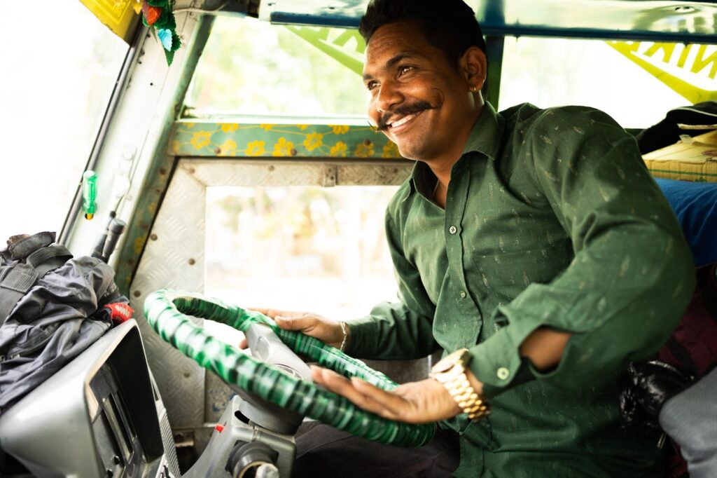 Our drivers, like this one in Nepal. keep our global work moving forward—literally!