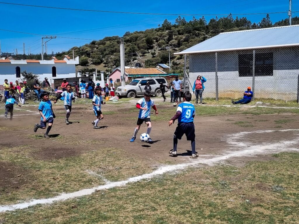 After a tough first half, La Magdalena’s boys soccer team rallied together at halftime in their first friendly match.