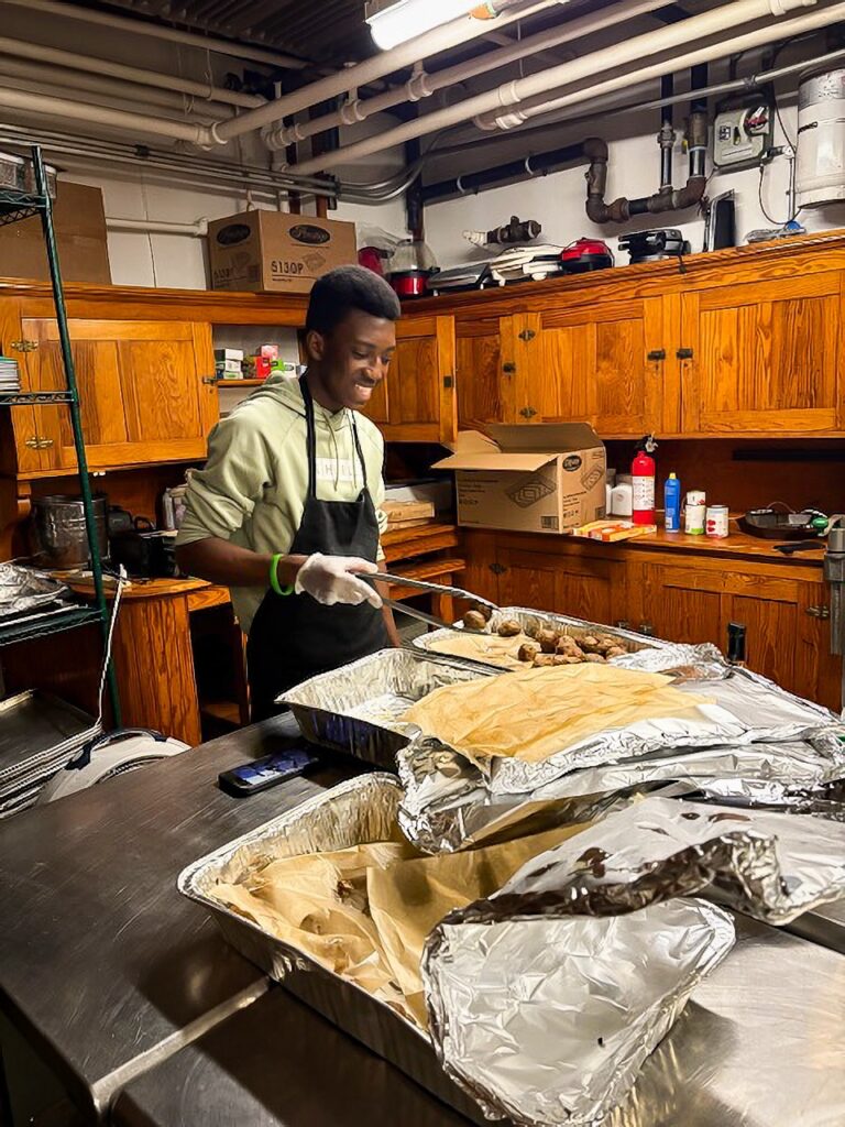 buildOn students in Boston have been serving twice a week at the Allston/Brighton Food Pantry.