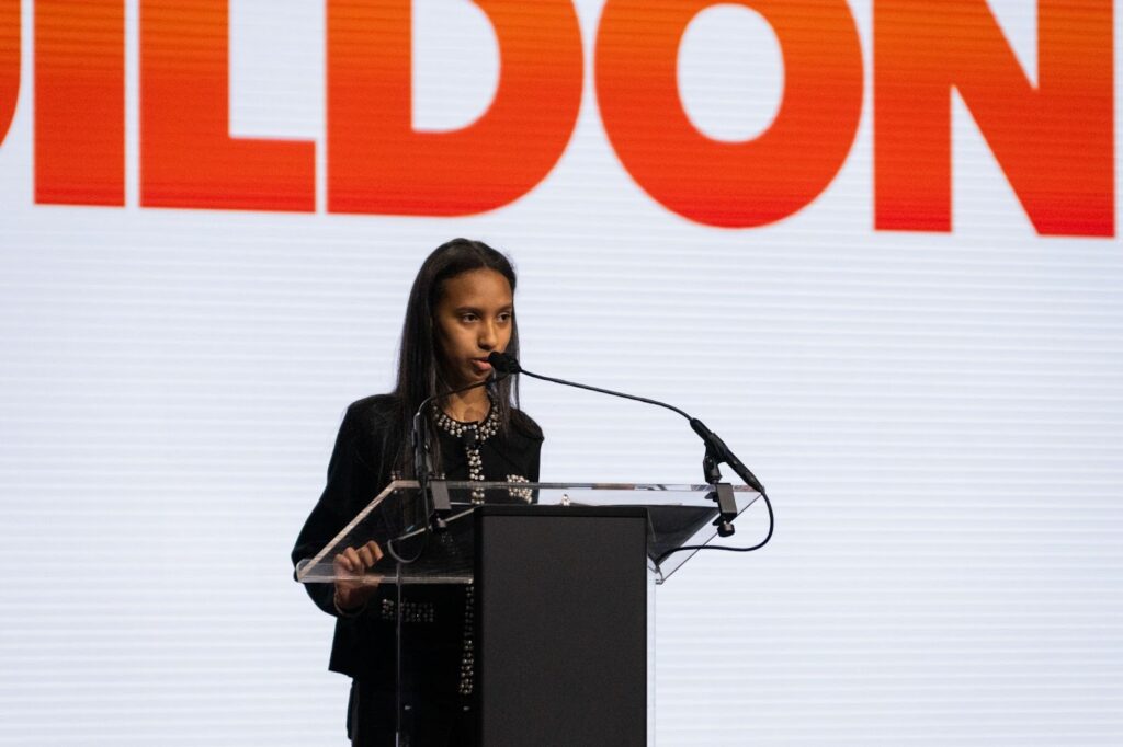 Ashley gave a rousing speech at this year’s Gala in New York City.