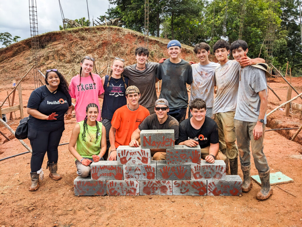 The Questers team travelled all the way to Guatemala to help build the foundation of the school.