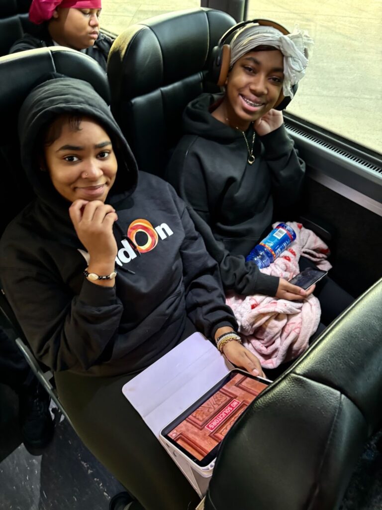 buildOn students from Detroit traveled down to Chicago by bus to serve alongside Chicago students.