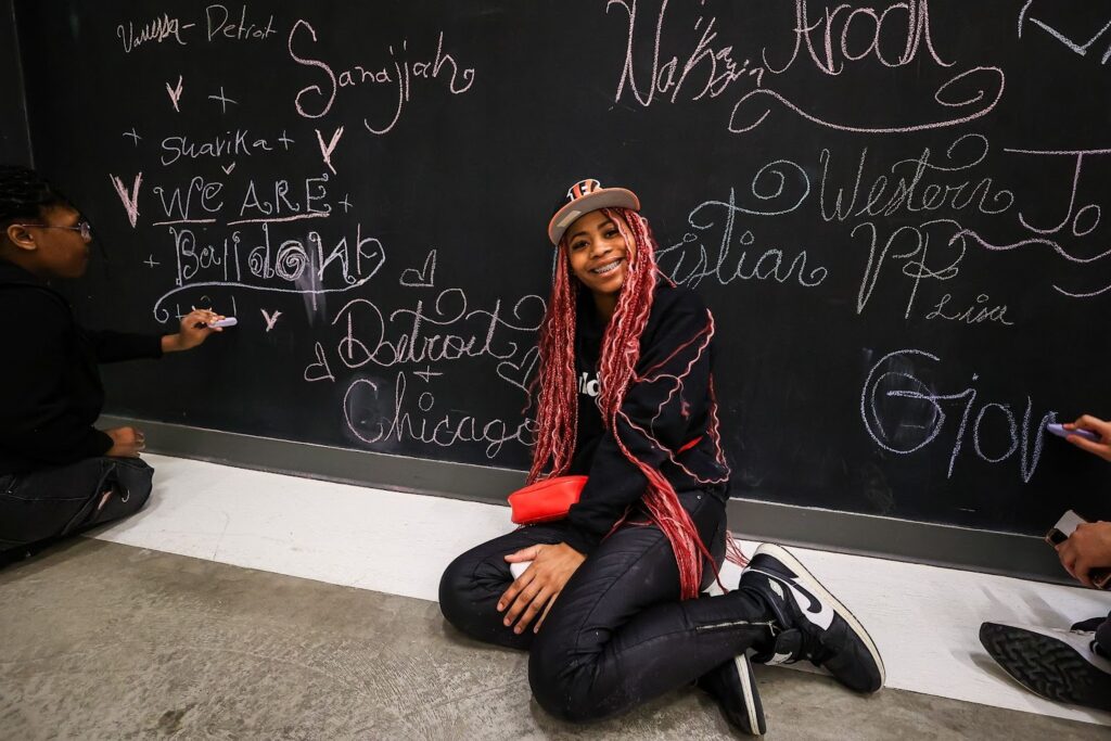 The trip helped build cross-city connections between buildOn students in Chicago and Detroit.