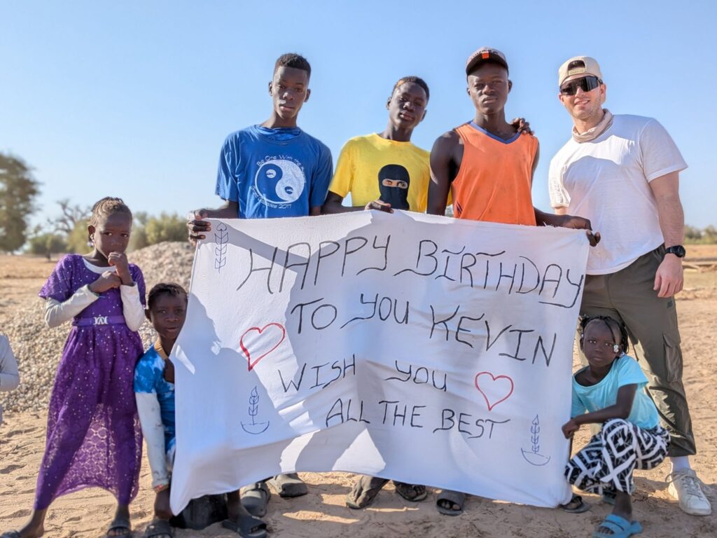 The community and team celebrated VP of Finance Kevin Dunst’s birthday while on Trek.