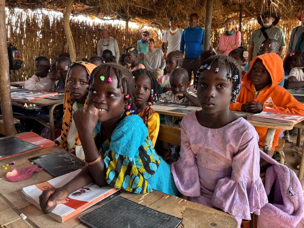 Loukouk’s old school was a temporary shelter built out of millet stalks.