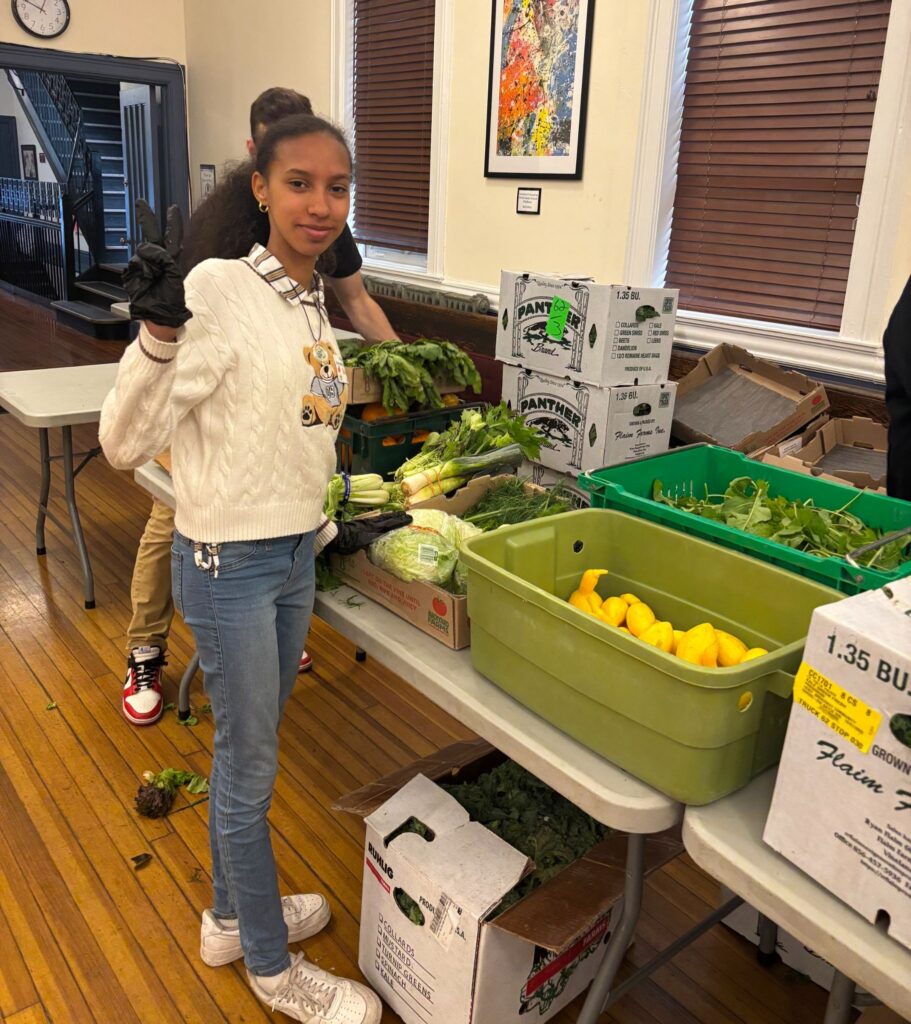 Ashley serves at Broadway Soup Kitchen.