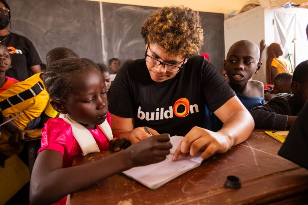 A Trek participant visits a completed school. By meeting the people of Senegal, you will see why teranga is considered the spirit of the country.
