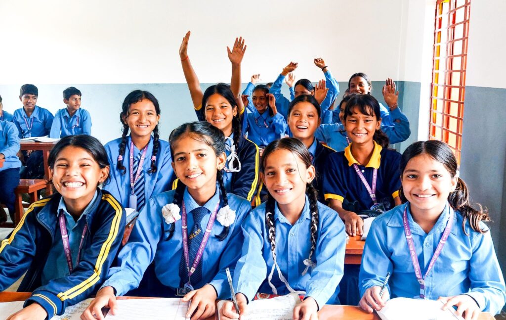 NACEPF has built schools in six countries, like this one in Domilla, Nepal.