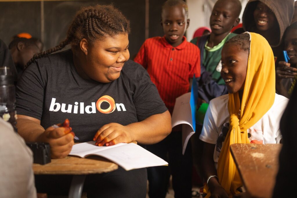 Esther Reader visits a completed buildOn school in Senegal while on Trek.