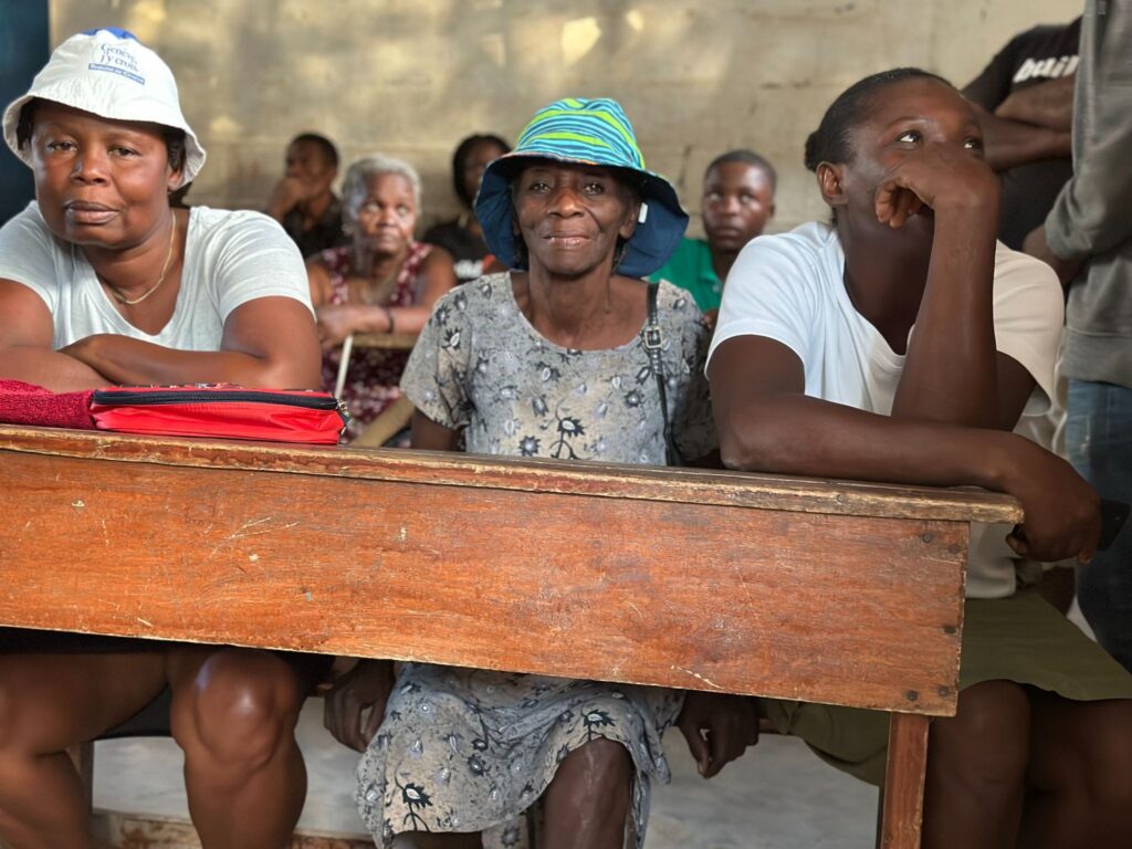 Bénita in the buildOn classroom where she learned how to read.