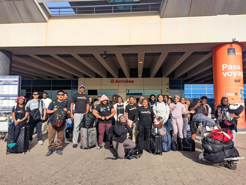 buildOn students arriving in Senegal. Two groups of students from six high schools in Detroit were able to go on Trek this summer.