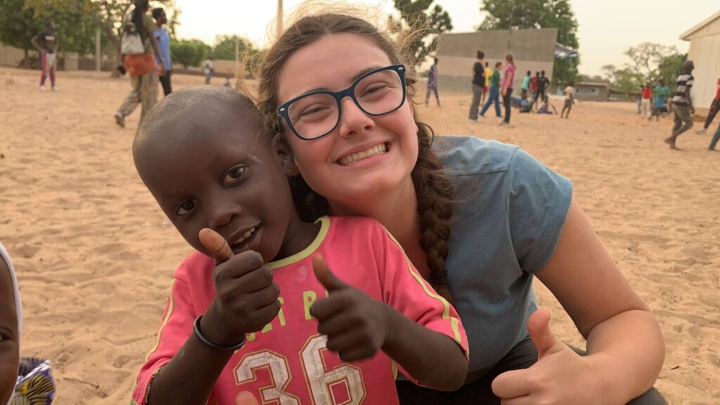 Sophia on Trek in Guelor Serere, Senegal.