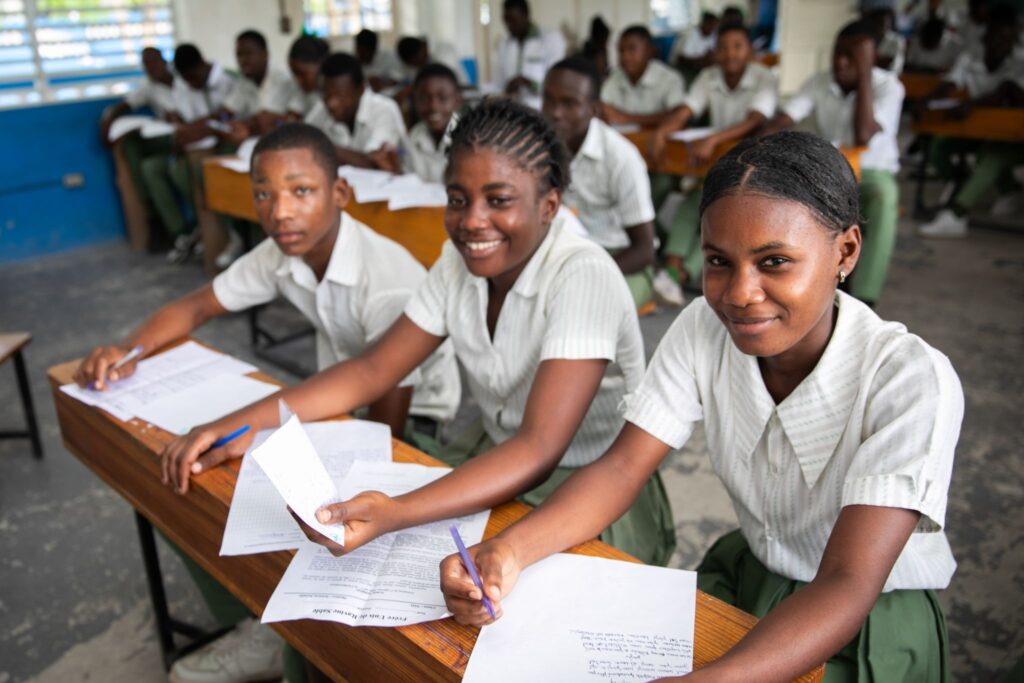 Students in their buildOn school in Ravine Sable, Haiti.