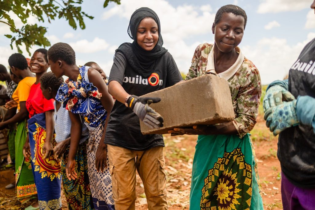 A buildOn student on Trek in Chidima, Malawi.