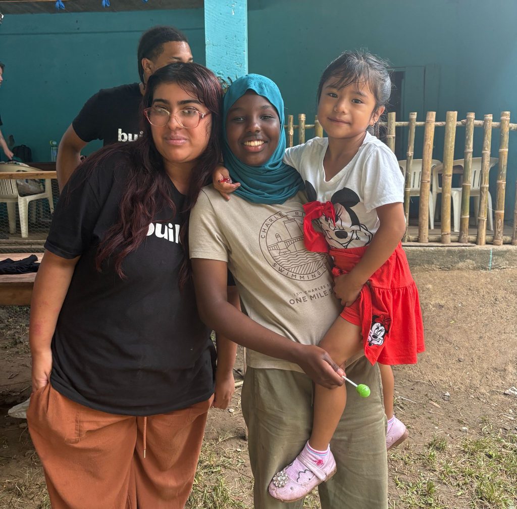 Ikran and other Trek participants connected with their host community in Rio Esmeralda, Guatemala.