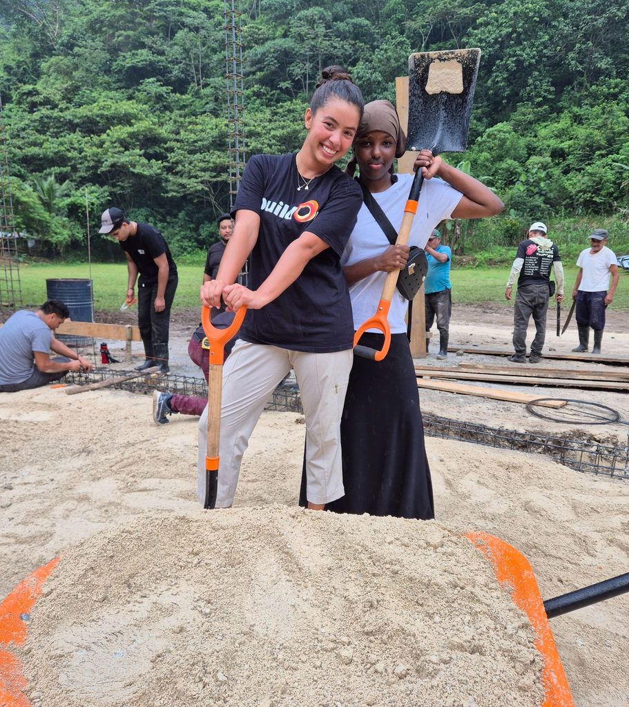 Ikran and her Engagement Specialist, Ariana Angus, on the worksite in Guatemala.
