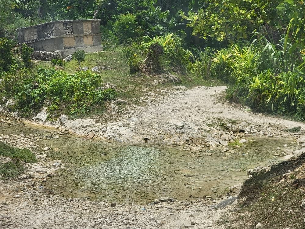 The road to the worksite flooded easily during rainstorms.